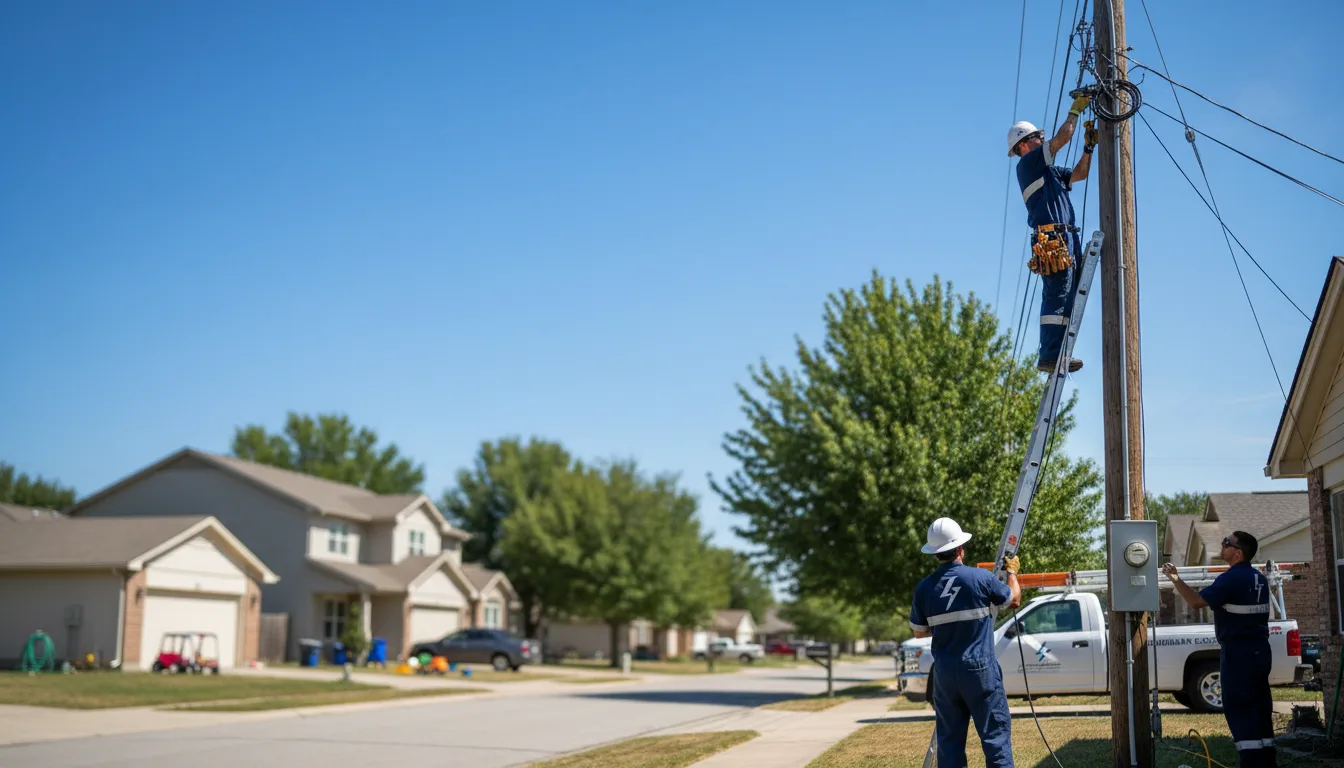 Residential electrician providing installation services in Saltillo, TX
